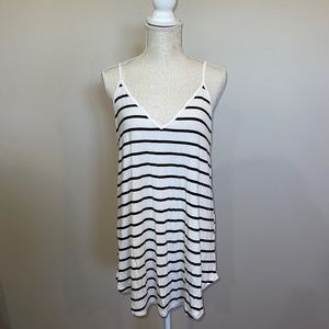 NadineWEST Black/White Tank Top Shirt Ladies Size L